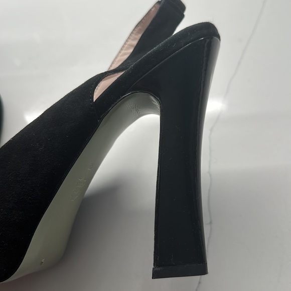 KOKO & Palenki Black Suede Sling Backs size 9 - Picture 5 of 6